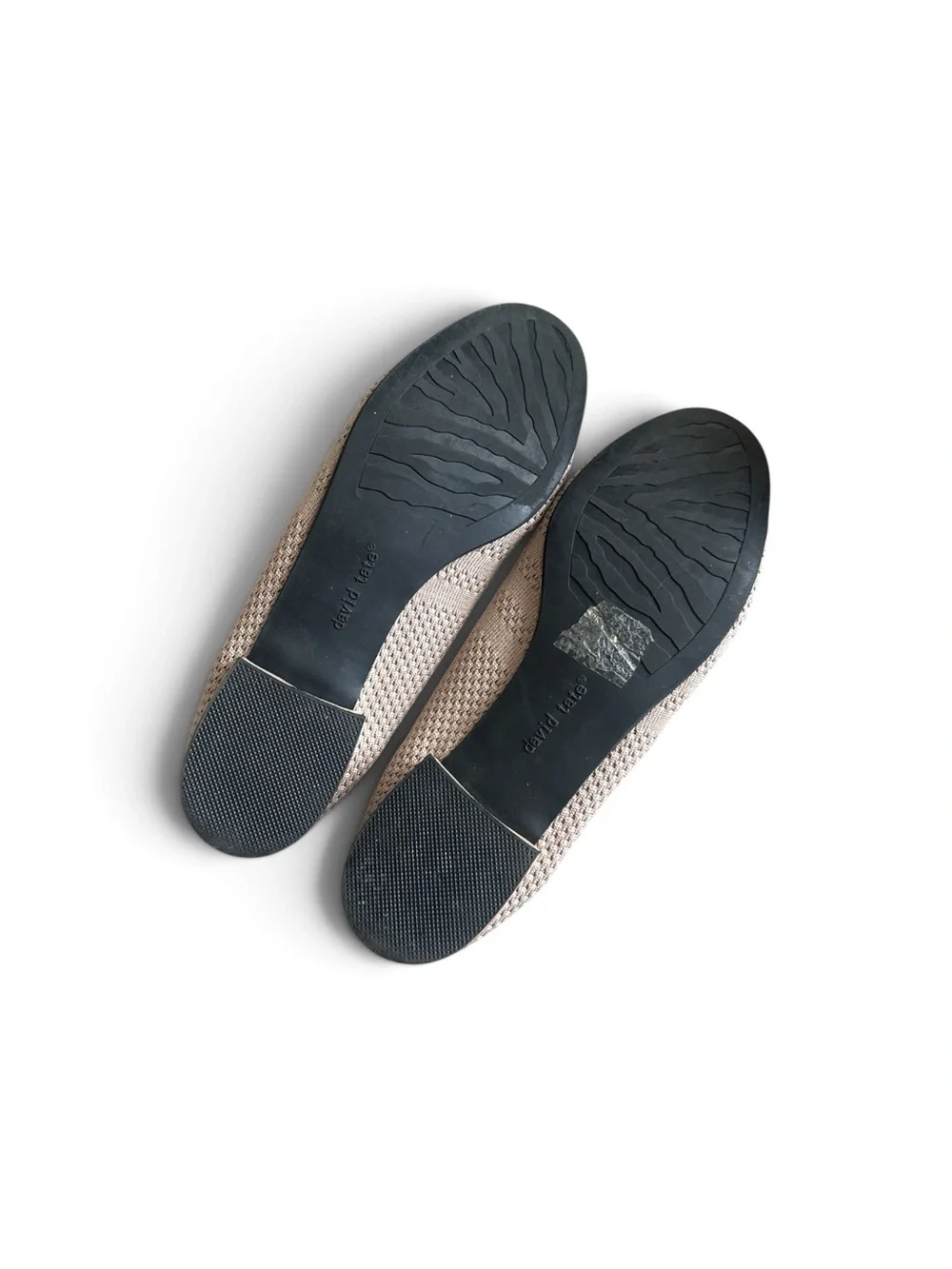 David Tate Women’s Slip-On Knit Shoe —Taupe 9